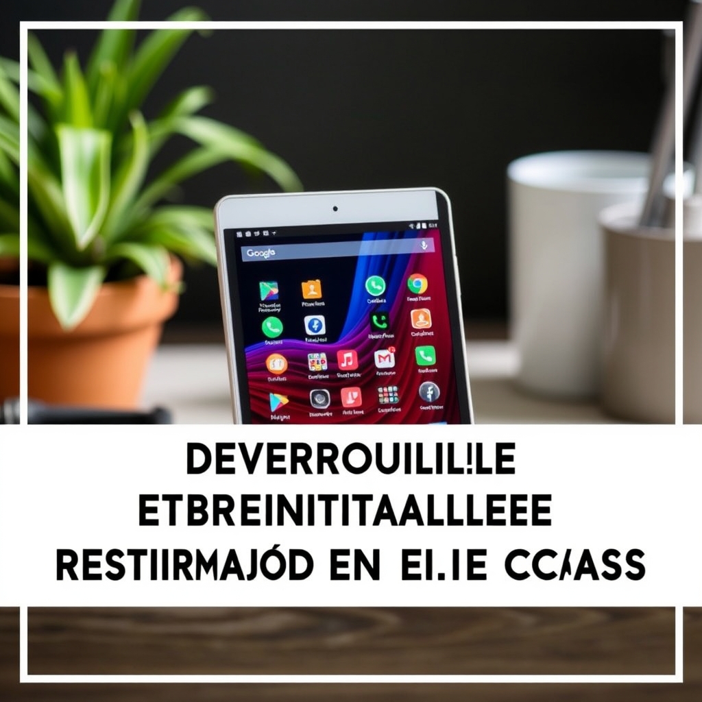 découvrez notre guide pratique pour déverrouiller et réinitialiser votre tablette android. suivez des étapes simples pou